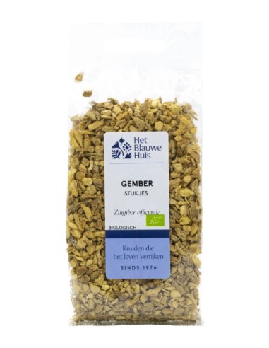 Gember gesneden 50 gr bio